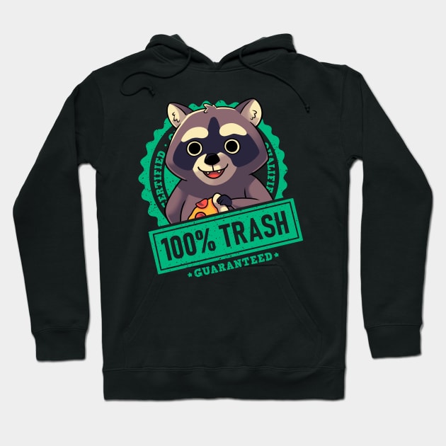 100% Cute Trash Panda Raccoon Seal Hoodie by Geekydog